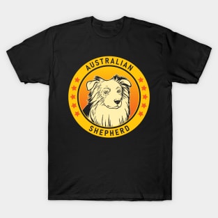 Australian Shepherd Dog Portrait T-Shirt